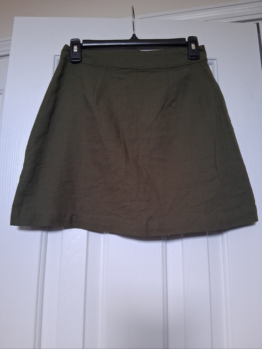 mine Olive Green A-Line Skirt